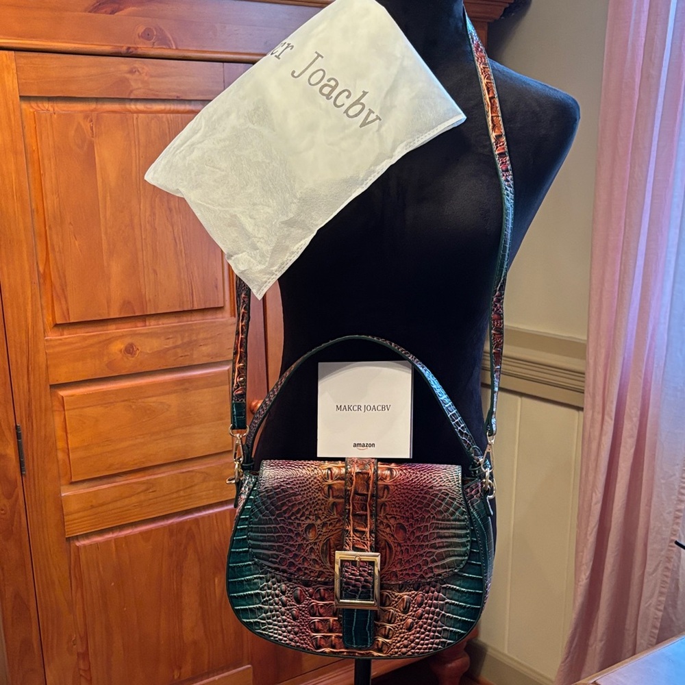 Makcr Joacbv Multicolor Embossed Crossbody Bag NWT